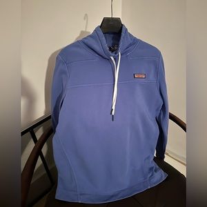 Vineyard Vines Shep Shirt with high collar.